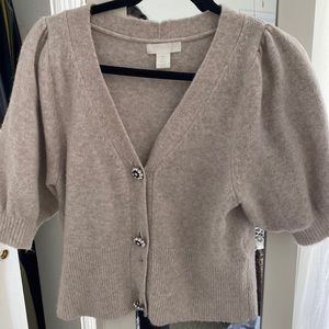 Embellished button cardigan